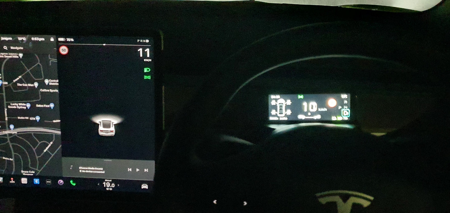 Mini Display For Tesla