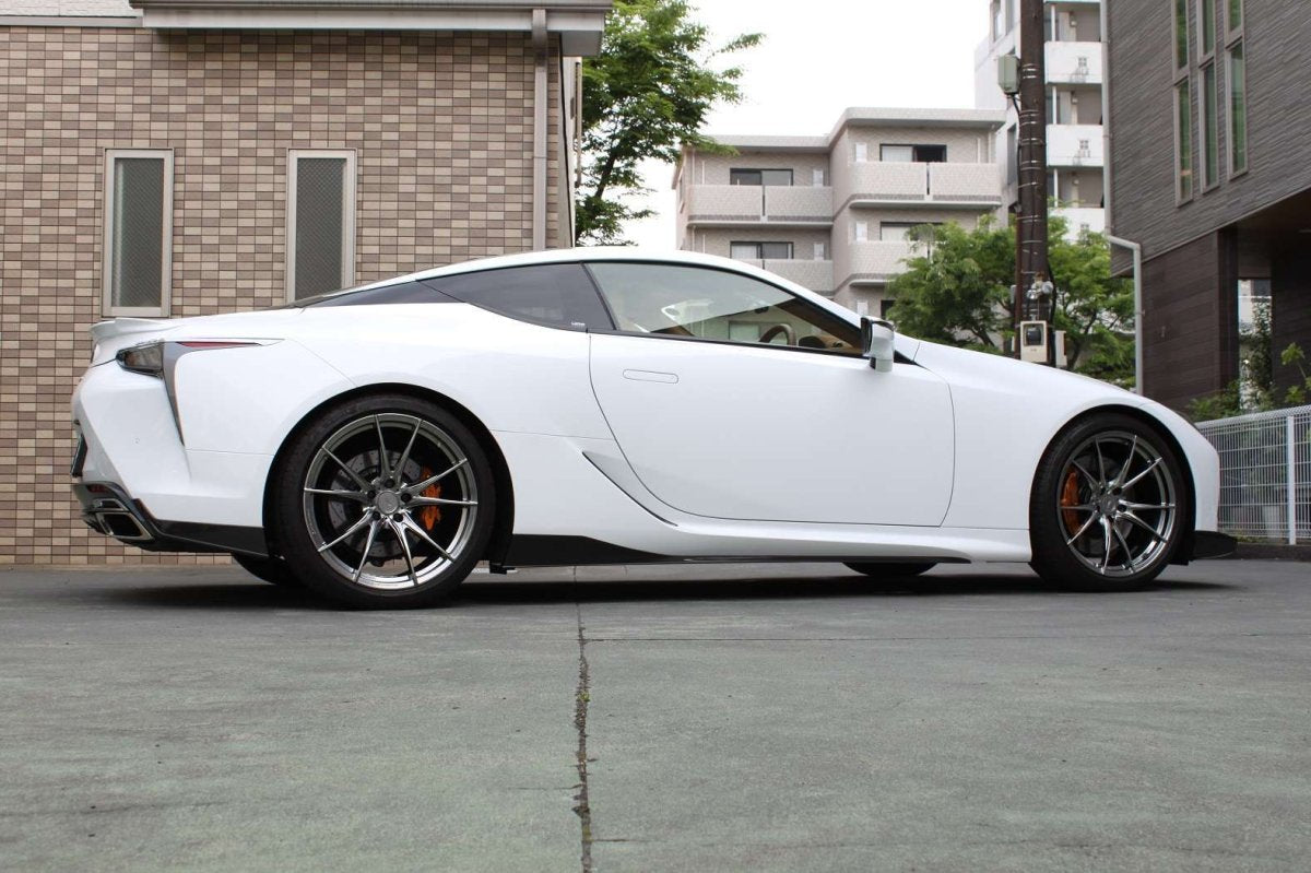 LEMS Dry carbon fiber side spoiler and splitter set (Ver. 1) for LC