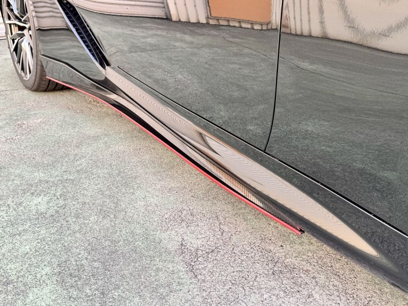 LEMS Dry carbon fiber side spoiler and splitter set (Ver. 1) for LC