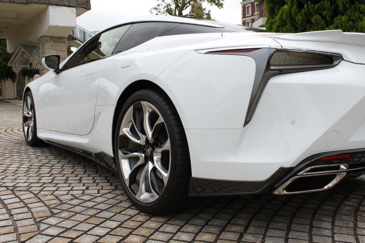 LEMS Dry carbon fiber side spoiler and splitter set (Ver. 1) for LC
