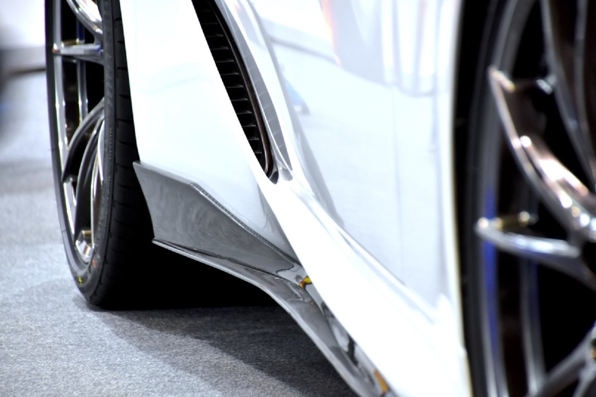 LEMS Dry carbon fiber side spoiler and splitter set (Ver. 1) for LC