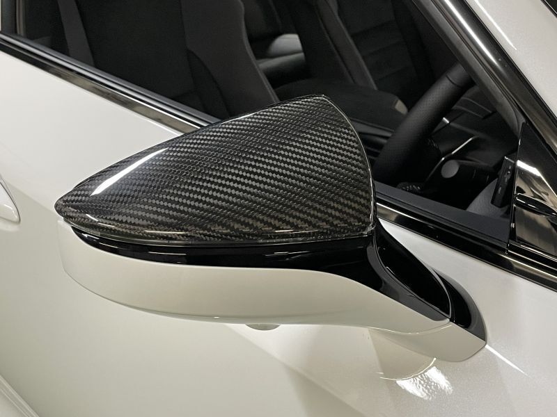 LEMS Dry carbon fiber door mirror covers For 3.5 Gen IS
