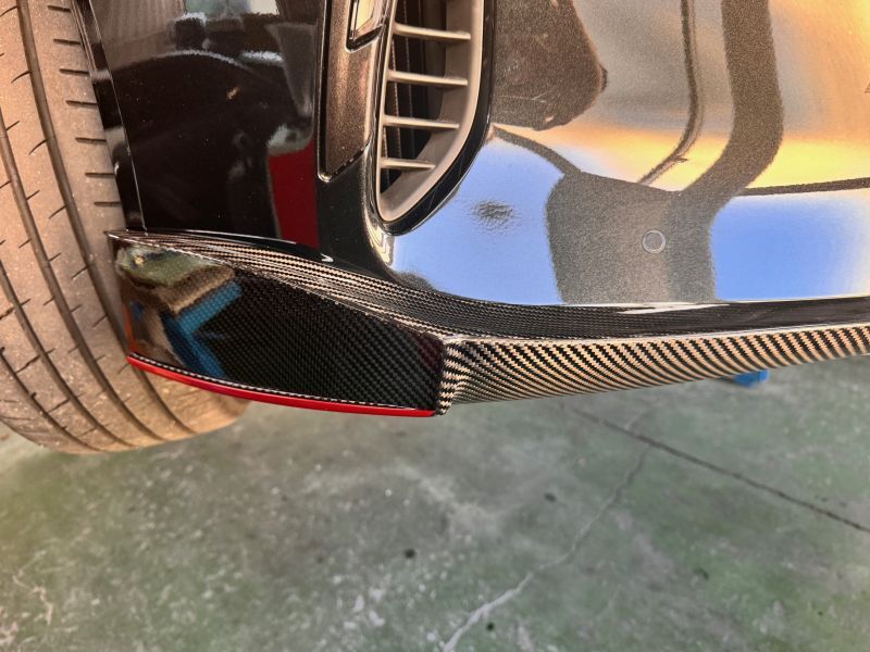 LEMS Dry carbon front spoiler 3-piece set for Lexus LC (Ver. 1)