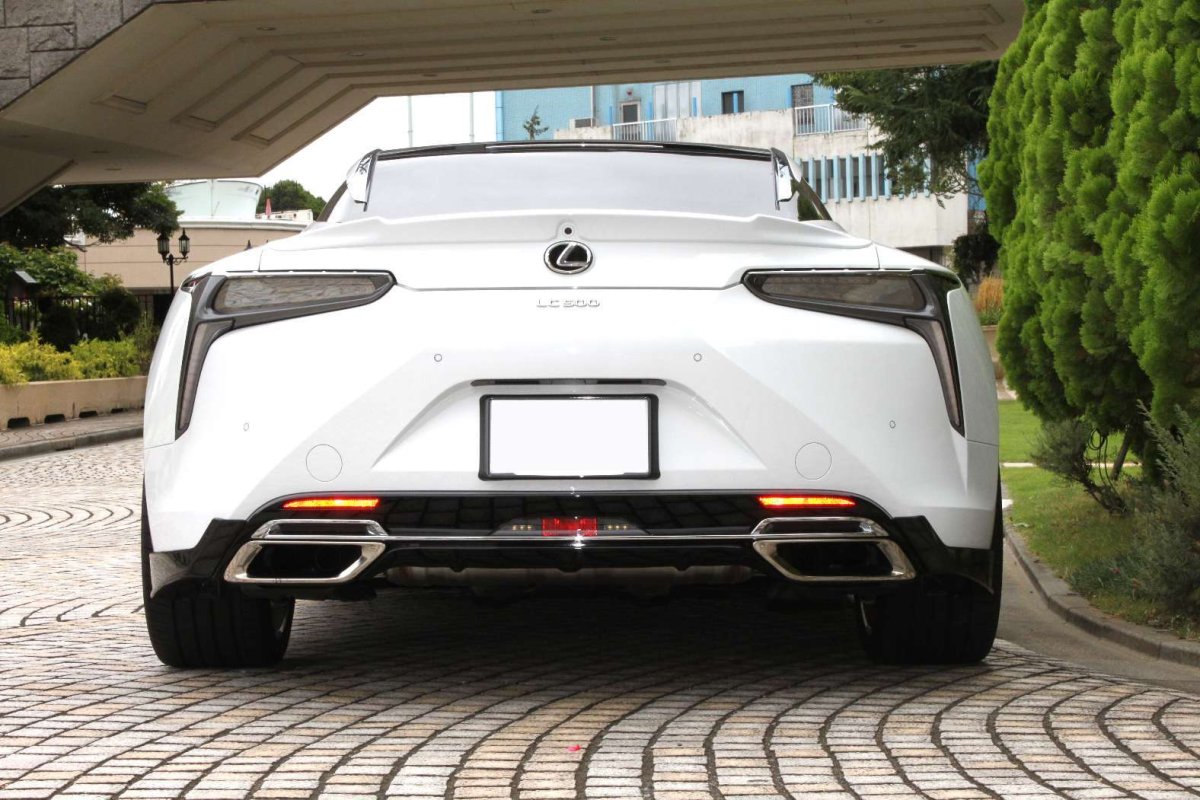 LEMS Dry carbon fiber rear bumper spoiler set for LC (Ver.1)