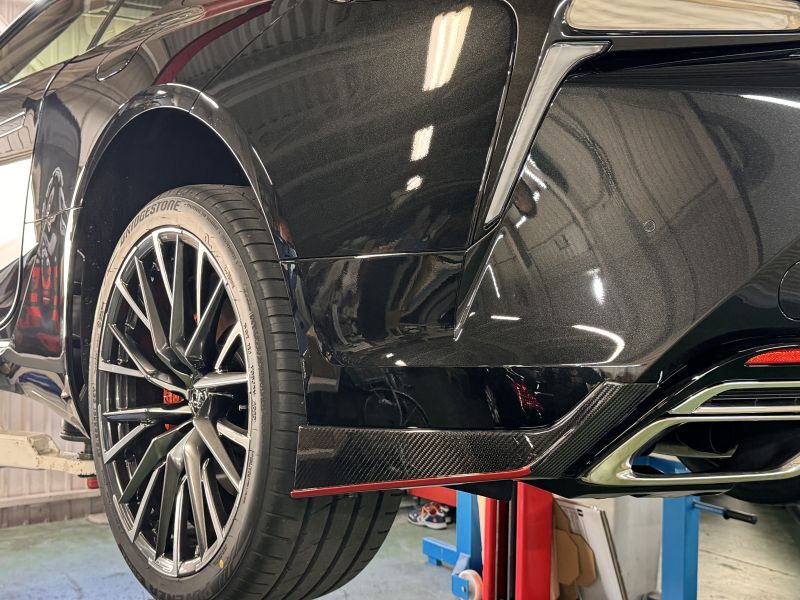 LEMS Dry carbon fiber rear bumper spoiler set for LC (Ver.1)