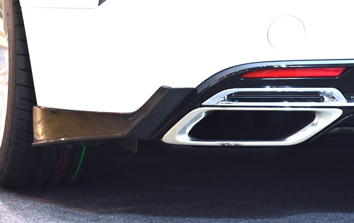 LEMS Dry carbon fiber rear bumper spoiler set for LC (Ver.1)