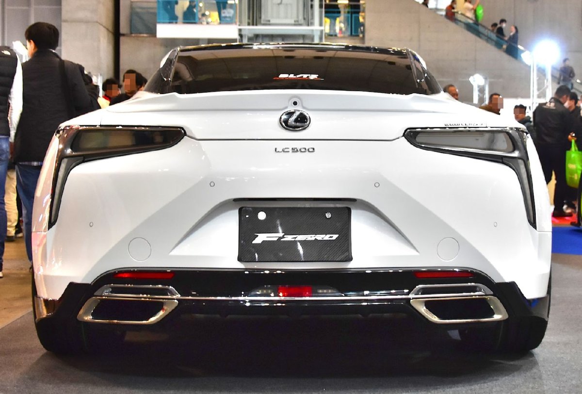 LEMS Dry carbon fiber rear bumper spoiler set for LC (Ver.1)