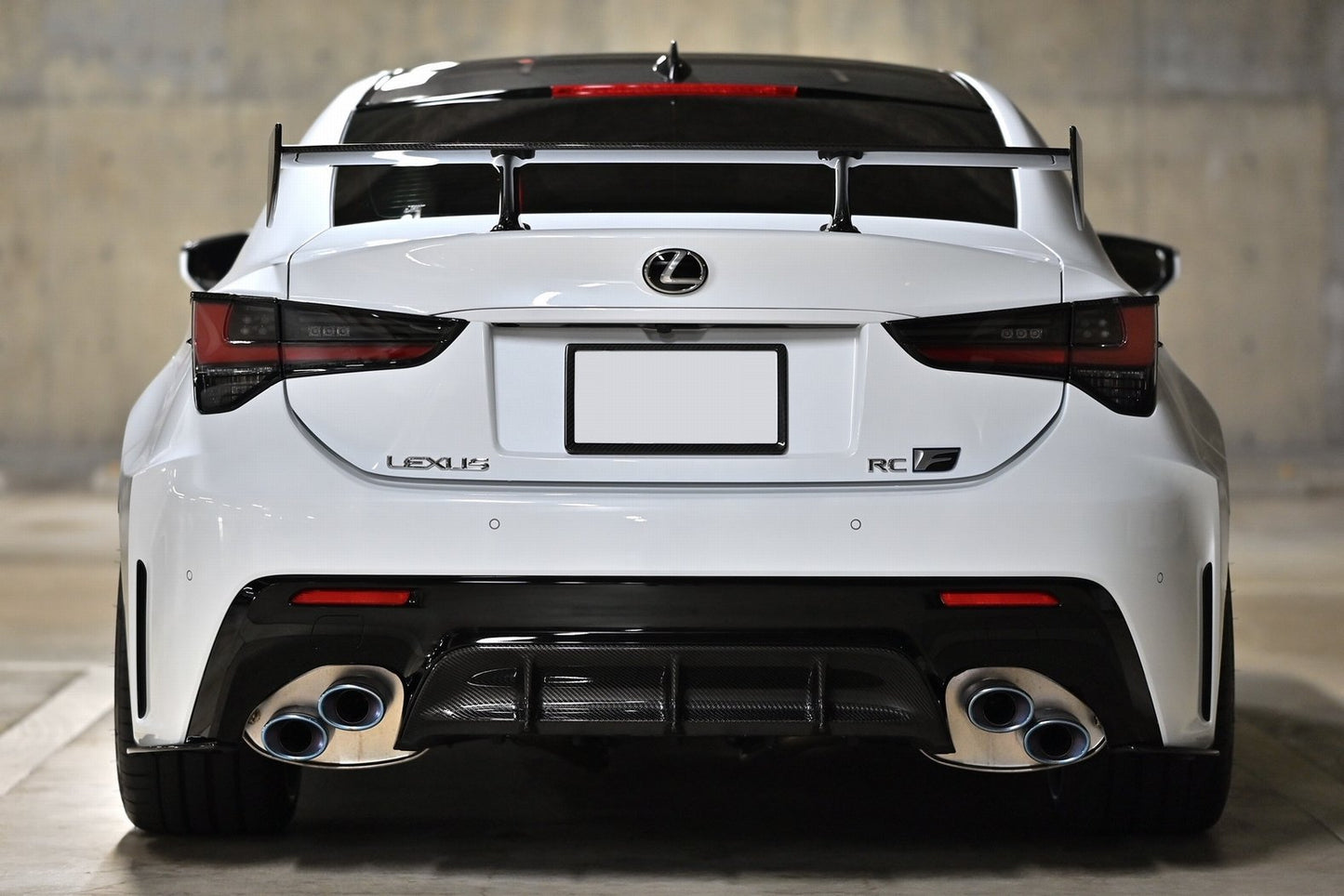 Lems RCF Dry Carbon Rear Under Splitter (left and right set) for after MC