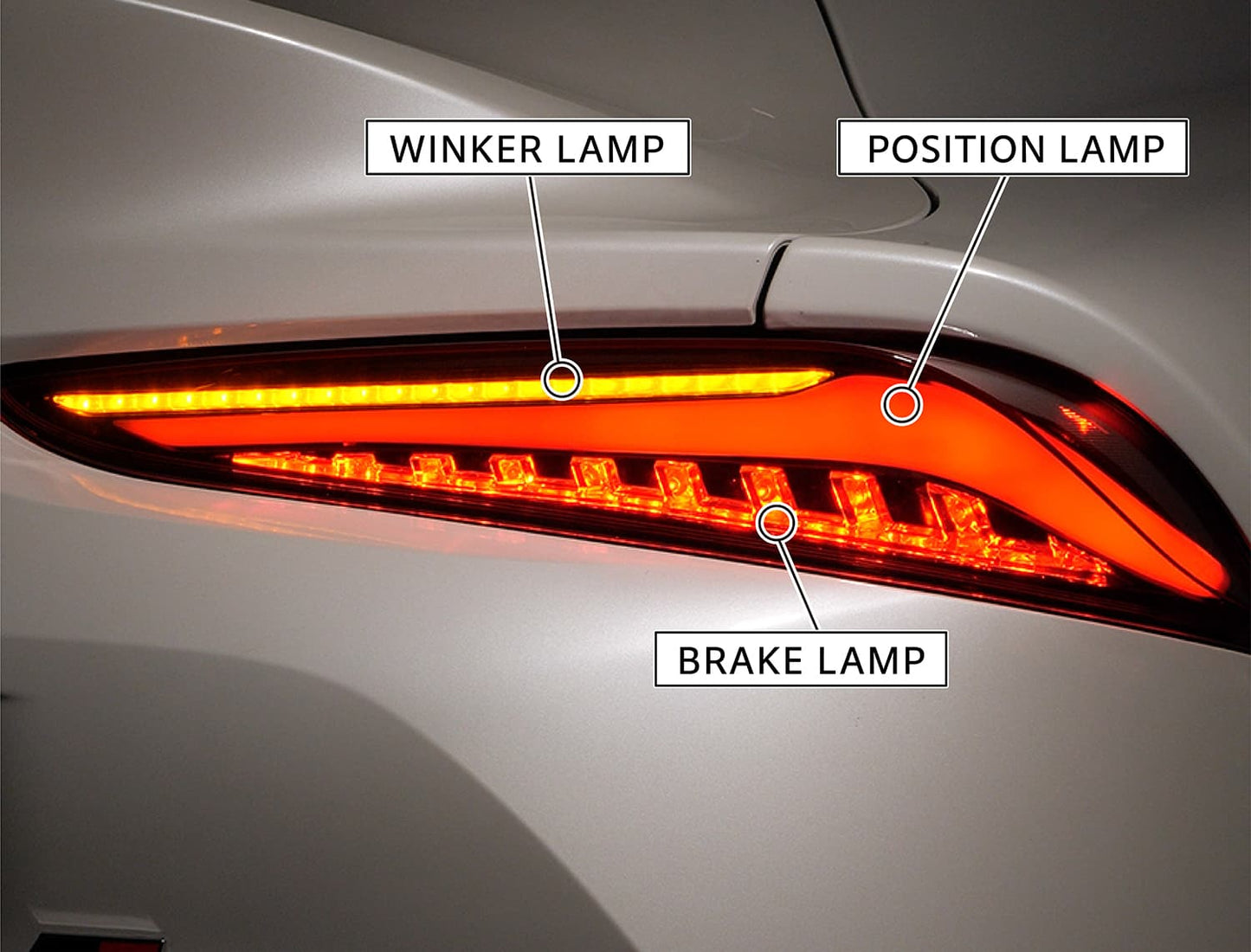Jewel LED Tail Lamp ULTRA OEA Sequential Flowing Turn Signal For A90 Supra