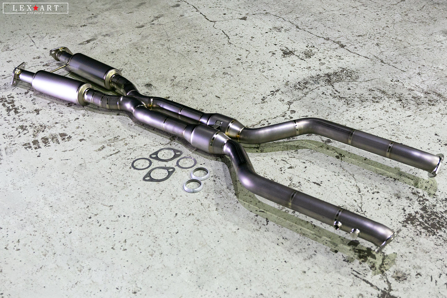 I code X Lems Ti Mid Pipe for Lexus GSF