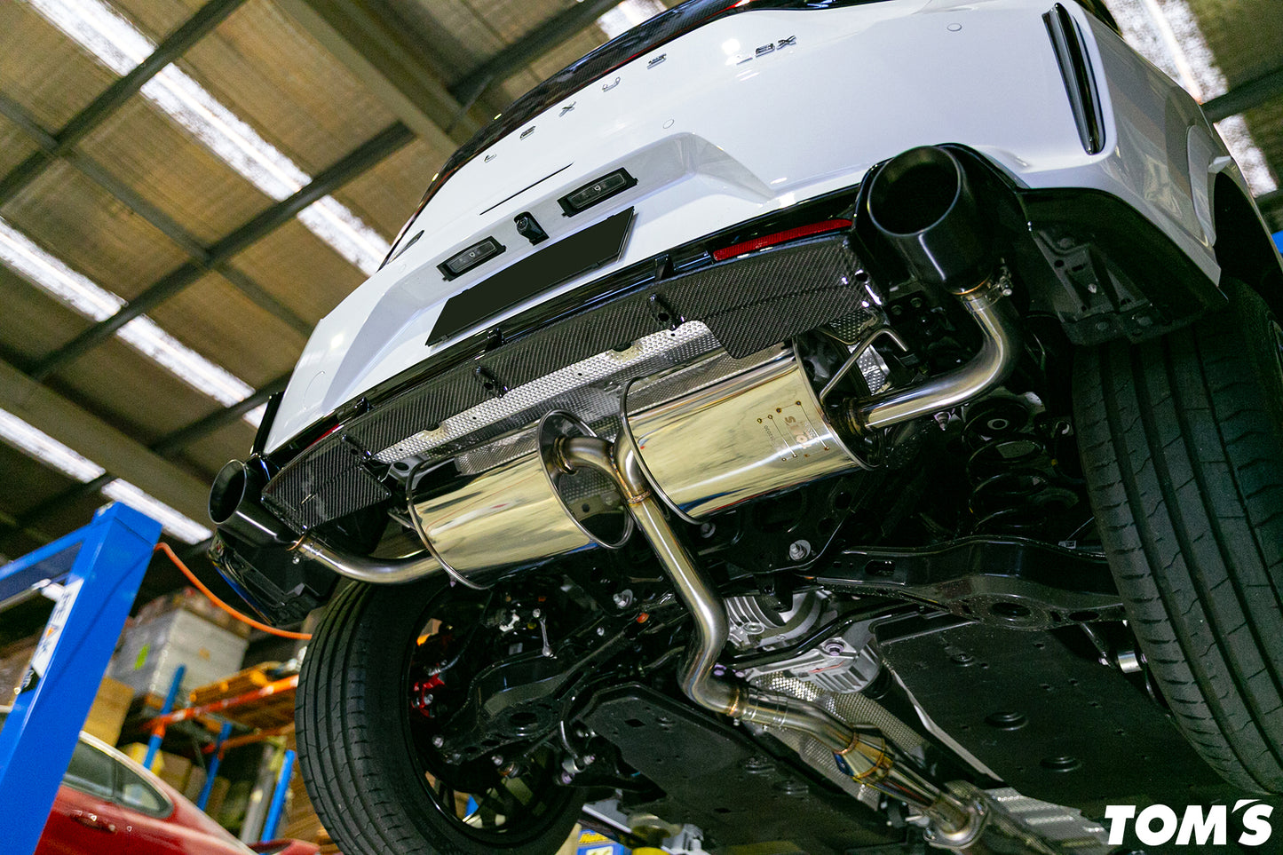 Toms Racing Barrel Exhaust for Lexus LBX RR