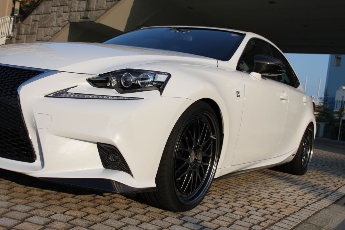 LEMS Dry carbon fiber front spoiler set for 3IS 2013-2016 *F Sport only*