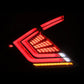 Honda Civic Hatchback NOVA-Series Prismatic LED Tail Lights Black Smoke 2016-2021