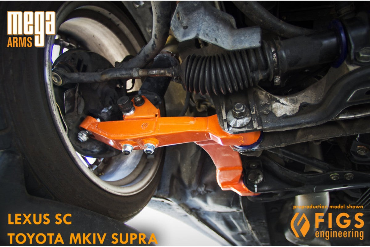 FIGS FRONT LOWER OE REPLACEMENT/ ADJUSTABLE MEGA ARM LCA MKIV SUPRA SC300 SC400