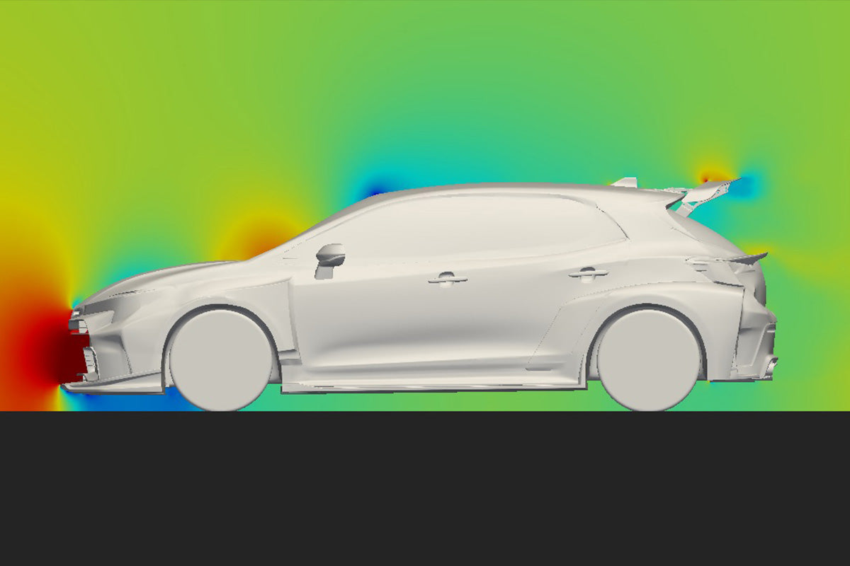 SARD Racing GT1 FRONT HALF SPOILER For GR Corolla (Pre Facelift)