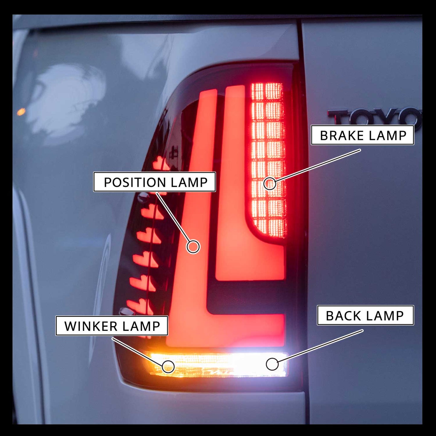Valenti Jewel LED Tail Lamp REVO For Toyota Hilux