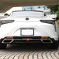 LEMS Dry carbon fiber rear bumper spoiler set for LC (Ver.1)