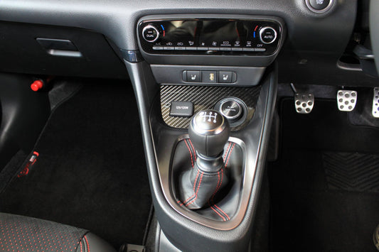Lems GR Yaris 4WD mode select switch dry carbon panel