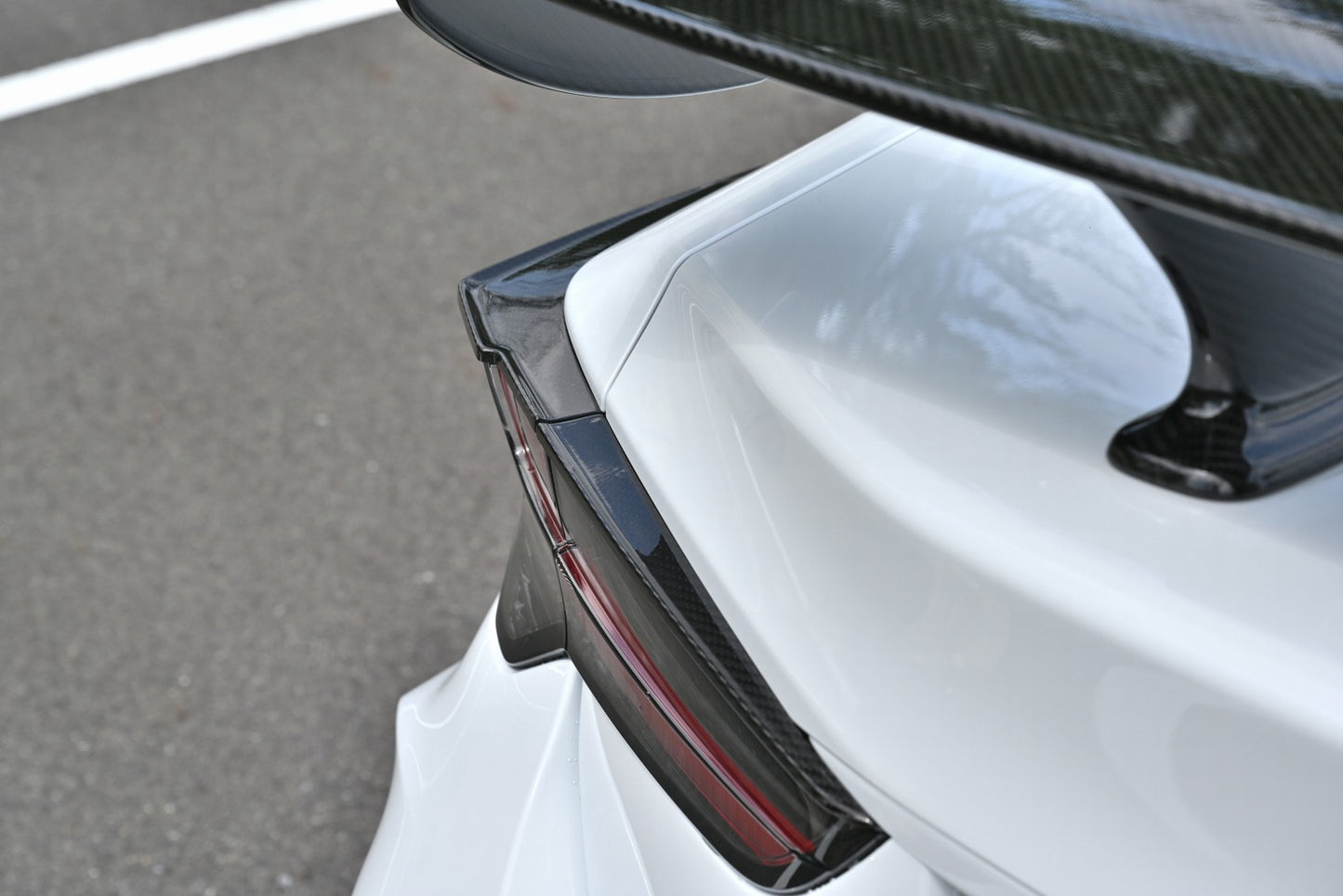Lems RCF/RC MC post dry carbon tail spoiler set (left and right)