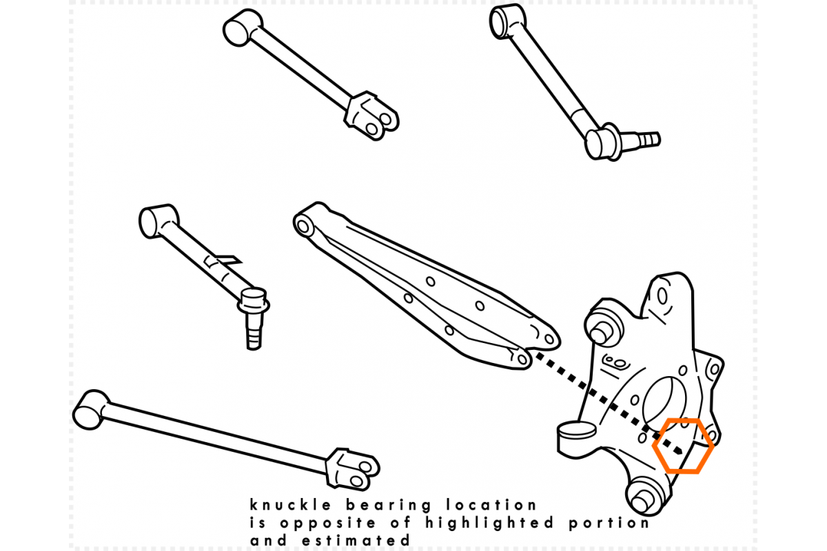 Figs Engineering REAR KNUCKLE LOWER REAR PRESS-IN SPHERICAL BEARING