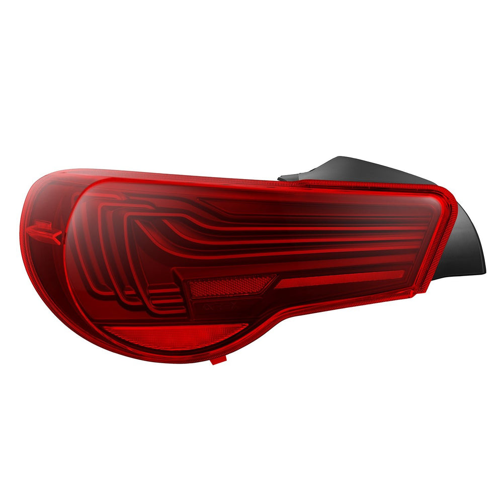 AlphaRex CSL Laser Style LUXX-Series LED Tail Lights for Toyota 86 / Subaru BRZ 2012–2020 – Black Smoke / Black Clear / Vivid Red