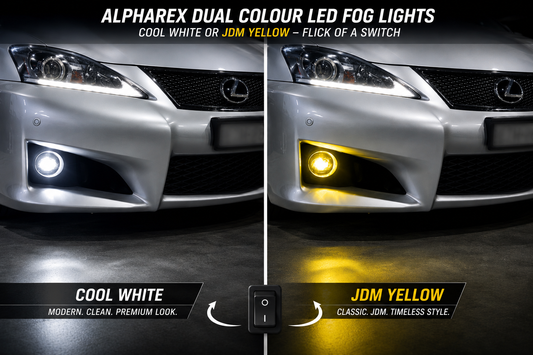 Alpharex Universal Toyota/Lexus/Scion MKII DoubleTap Dual Color LED Projector Fog Lights
