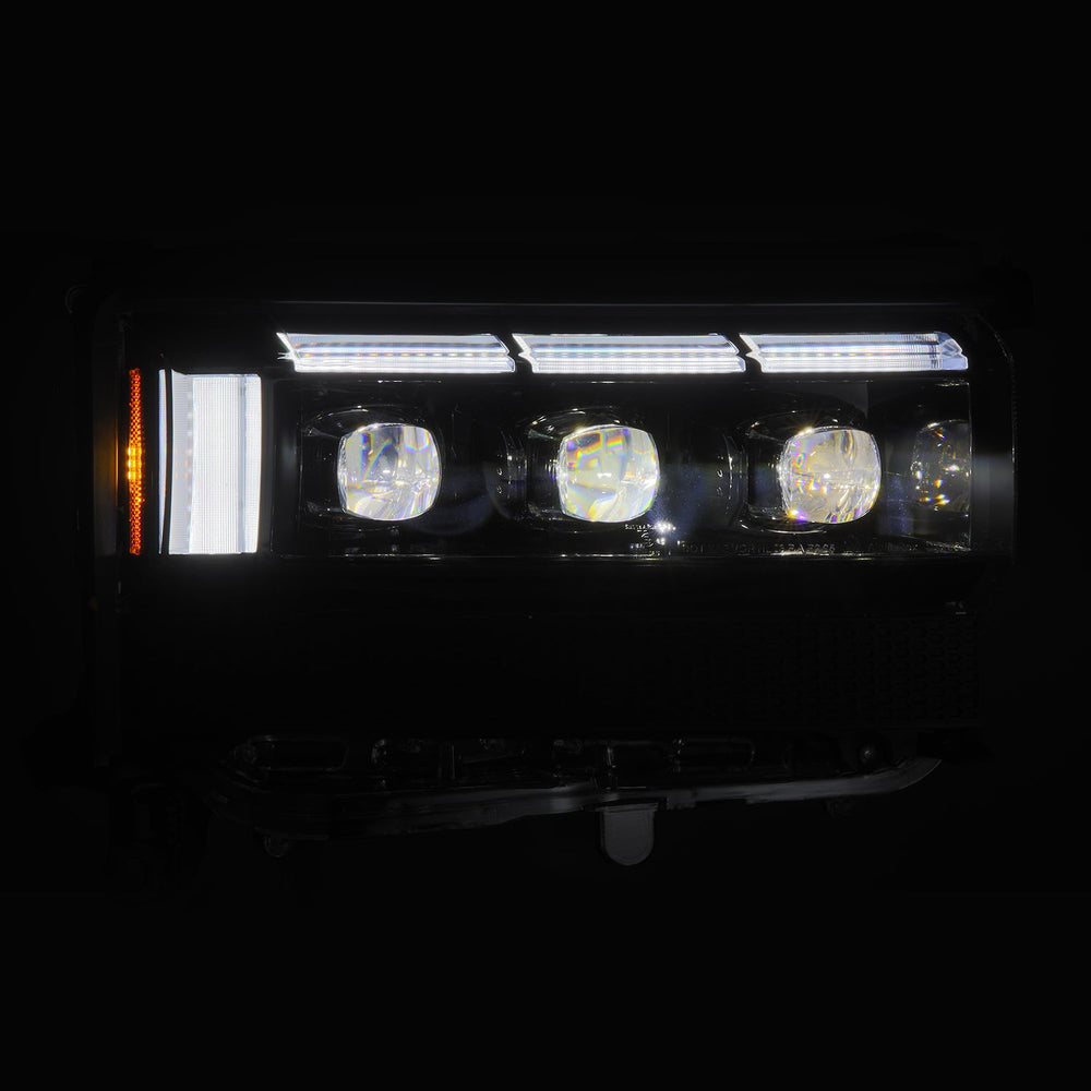 AlphaRex NOVA-Series LED Projector Headlights for Toyota LandCruiser Prado 250 2024–2026 – Black / Alpha-Black
