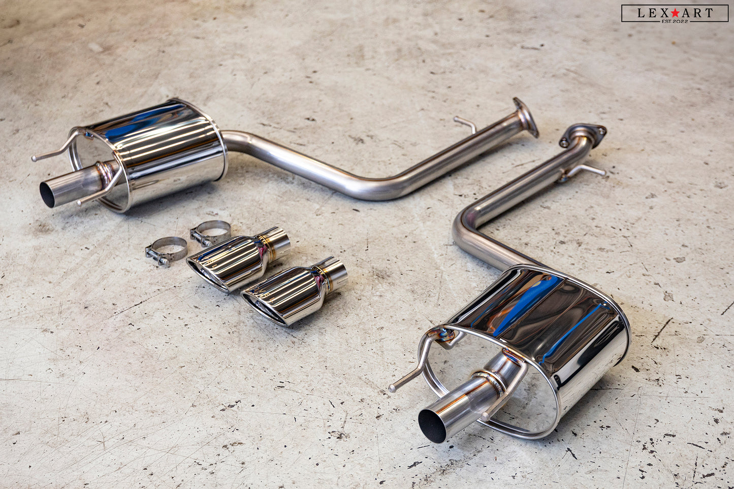 Novel Racing Exhaust for Lexus IS/RC (Axle Back)