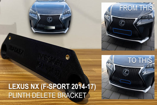 Front Slim plate holder for Lexus NX F sport 2014-2017