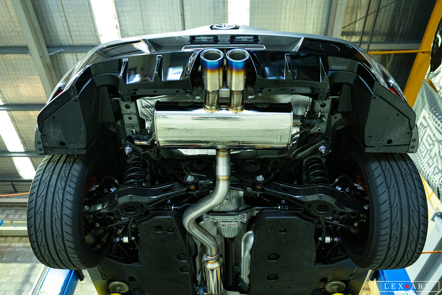GR Corolla GROW Design x Fujitsubo Exhaust System Muffler For GR Corolla