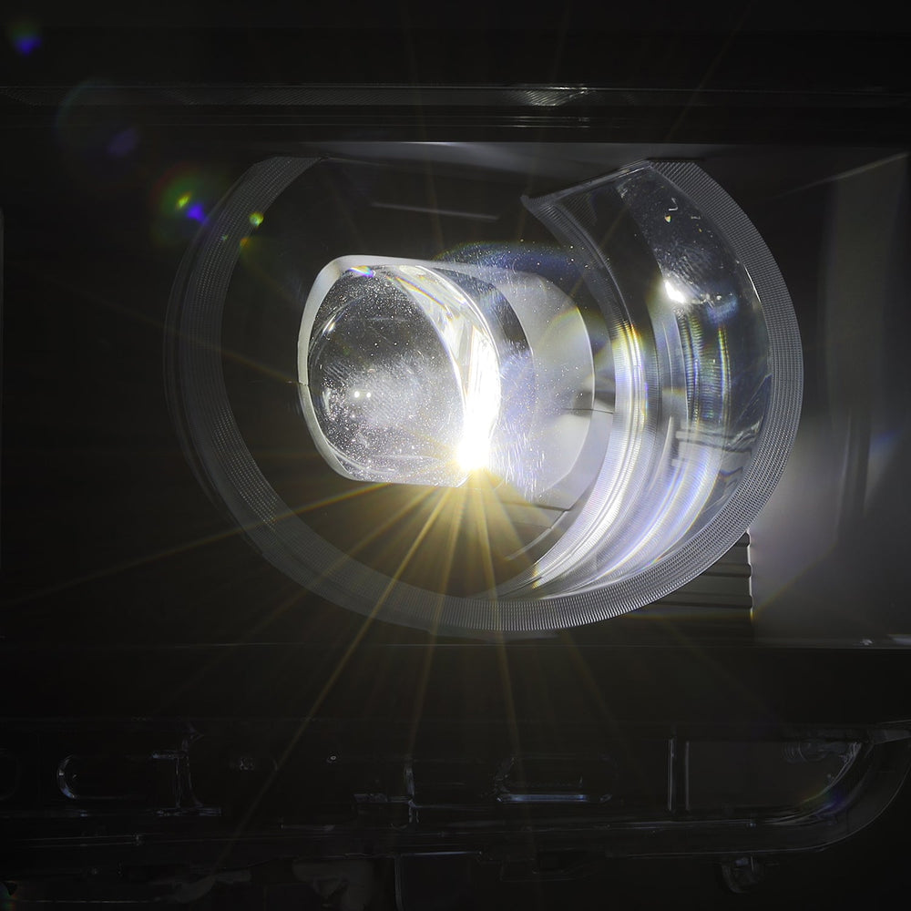AlphaRex Heritage-Edition LED Projector Headlights for Toyota LandCruiser Prado 250 2024–2026 – Black