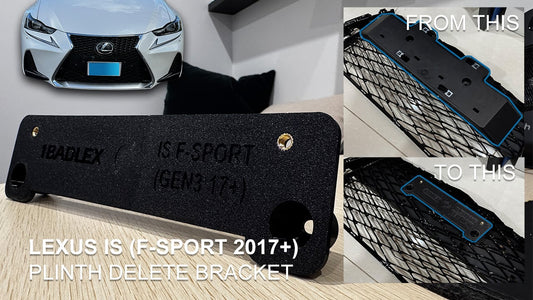 Lexus IS 2017-2020 Slim plate holder (F sport only)