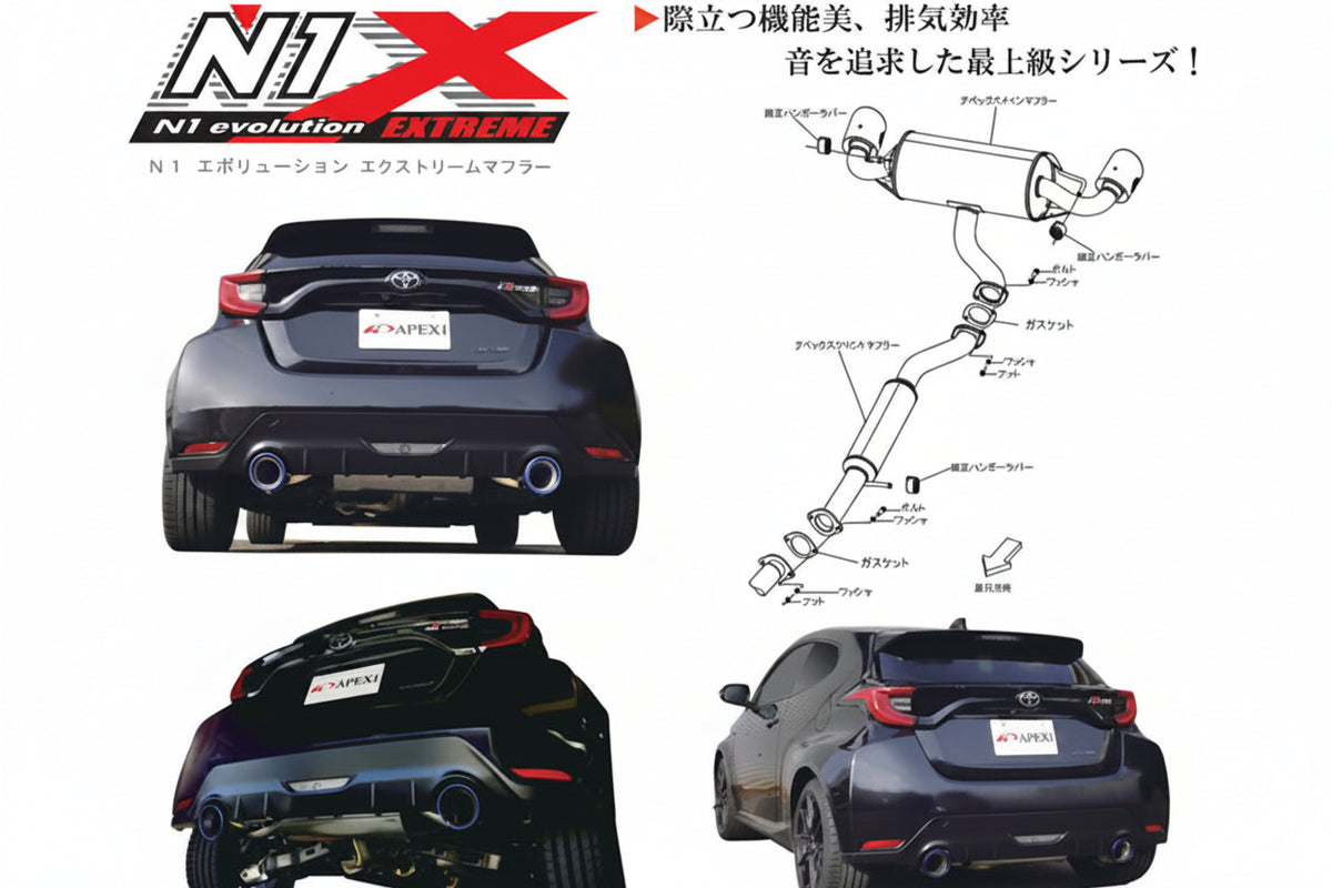 A’PEXi N1 Evolution Extreme Exhaust – Toyota GR Yaris GXPA16 2020–2024