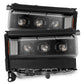 AlphaRex NOVA-Series LED Projector Headlights for Toyota LandCruiser Prado 250 2024–2026 – Black / Alpha-Black
