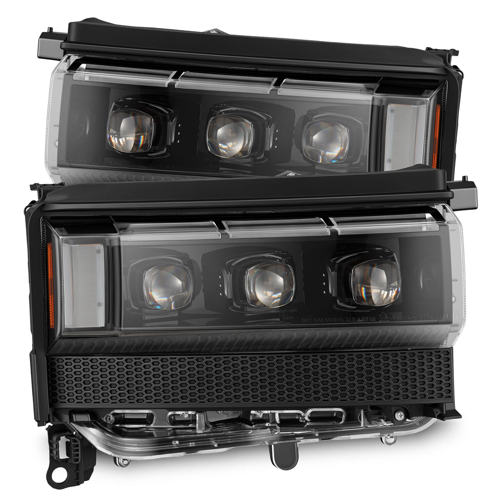 AlphaRex NOVA-Series LED Projector Headlights for Toyota LandCruiser Prado 250 2024–2026 – Black / Alpha-Black