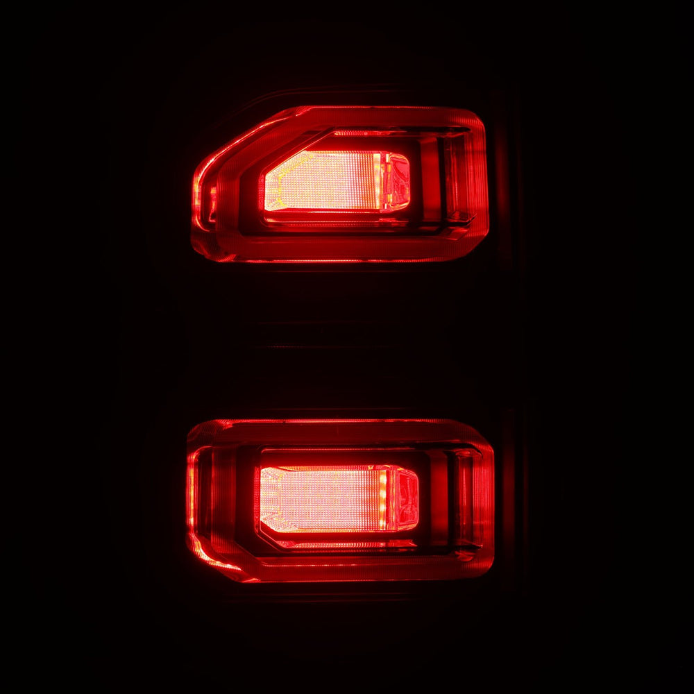 AlphaRex NOVA-Series Prismatic LED Tail Lights for Toyota LandCruiser Prado 250 2024–2026 – Black Smoke / Black Clear