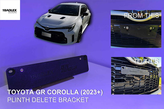 GR Corolla slim line plate holder by 1BADLEX design