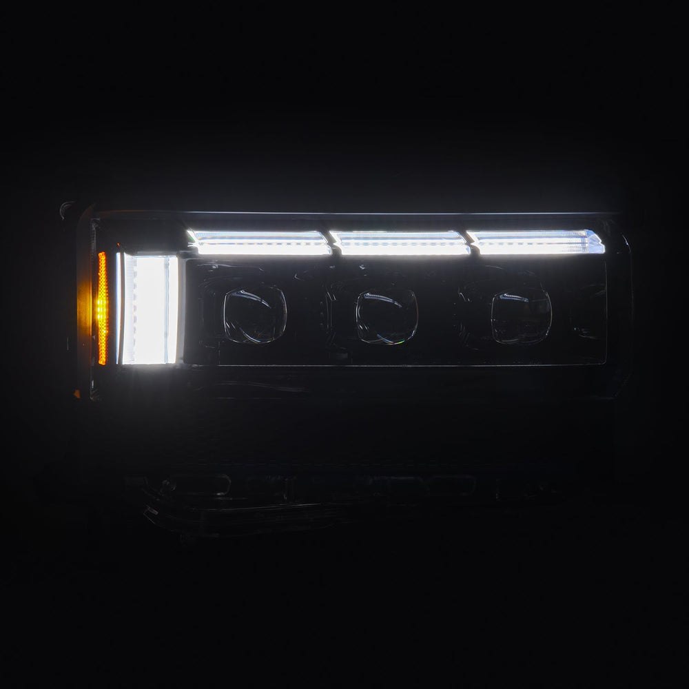 AlphaRex NOVA-Series LED Projector Headlights for Toyota LandCruiser Prado 250 2024–2026 – Black / Alpha-Black