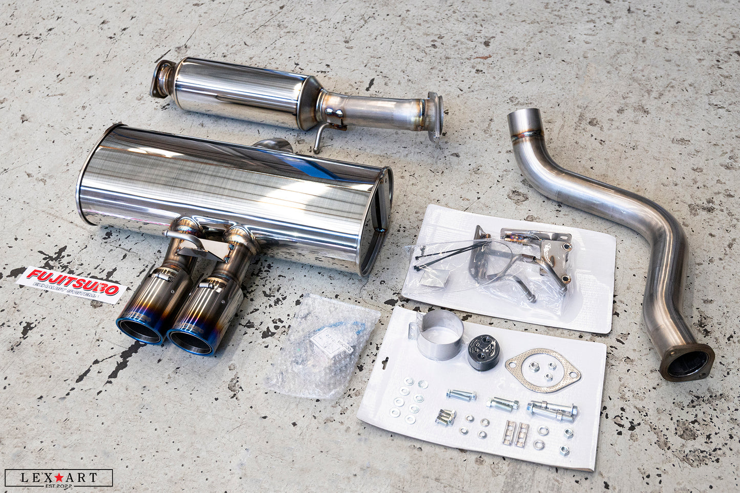 GR Corolla GROW Design x Fujitsubo Exhaust System Muffler For GR Corolla