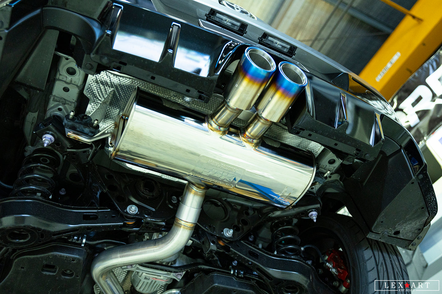 GR Corolla GROW Design x Fujitsubo Exhaust System Muffler For GR Corolla