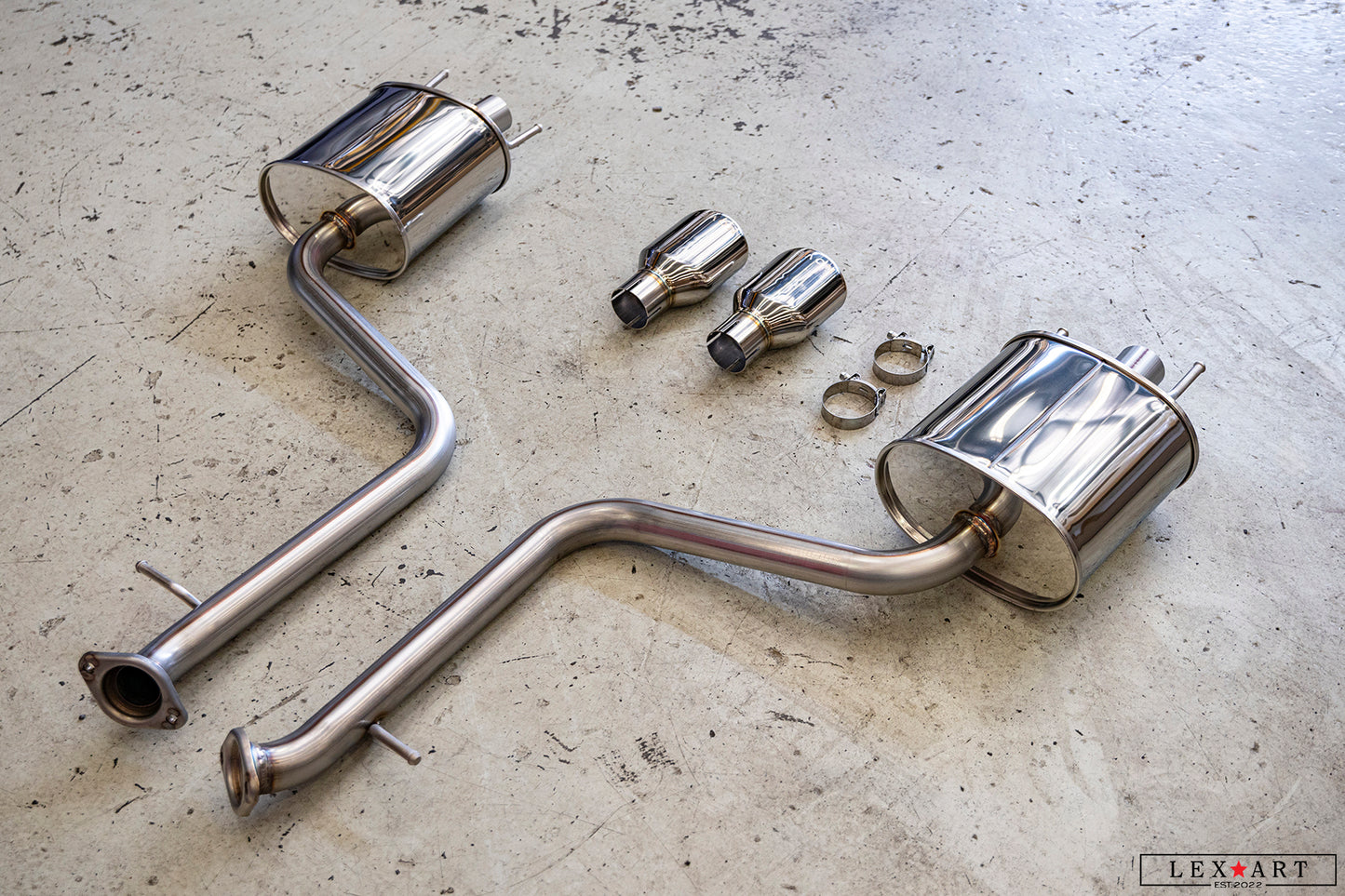 Novel Racing Exhaust for Lexus IS/RC (Axle Back)
