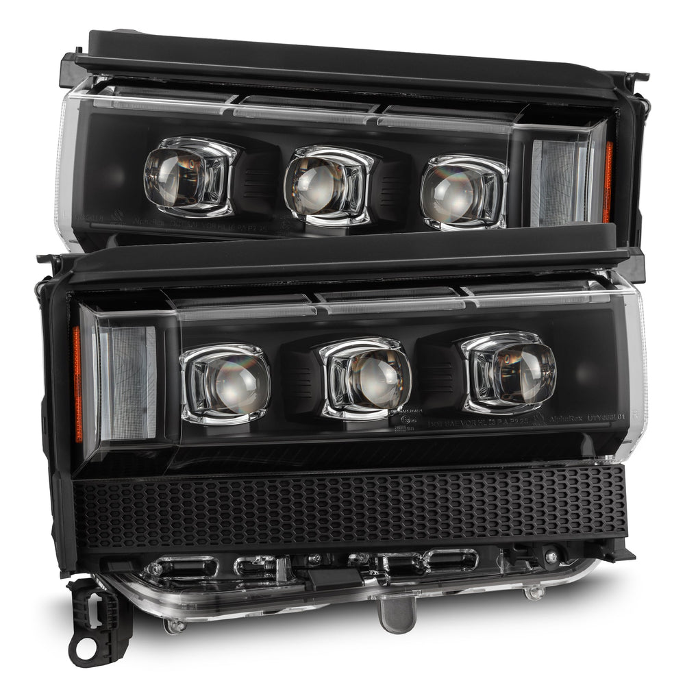 AlphaRex NOVA-Series LED Projector Headlights for Toyota LandCruiser Prado 250 2024–2026 – Black / Alpha-Black