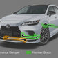 TRD Lexus RX 2022+ Performance Chassis Damper set for HEV/ PHEV