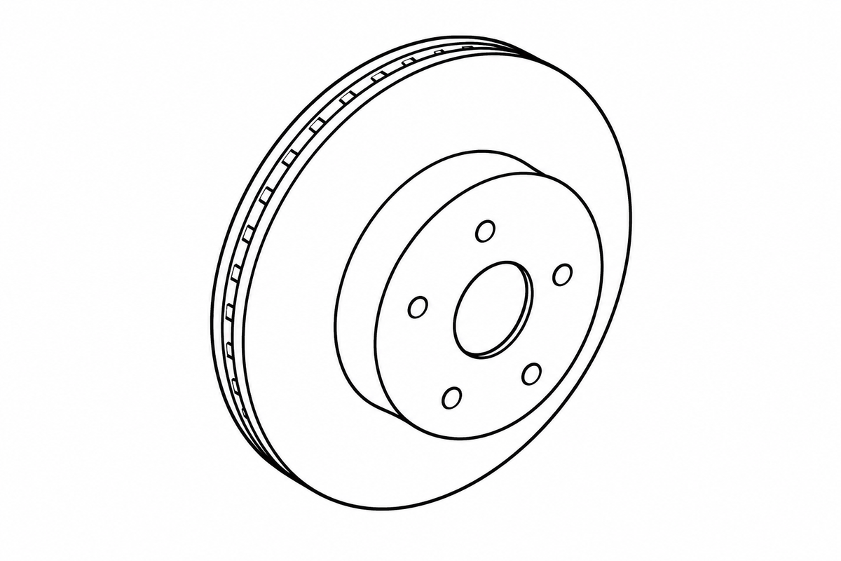OEM Genuine Brake Disc Rotor for ISF