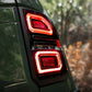 AlphaRex NOVA-Series Prismatic LED Tail Lights for Toyota LandCruiser Prado 250 2024–2026 – Black Smoke / Black Clear
