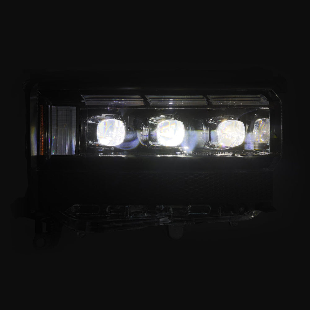 AlphaRex NOVA-Series LED Projector Headlights for Toyota LandCruiser Prado 250 2024–2026 – Black / Alpha-Black