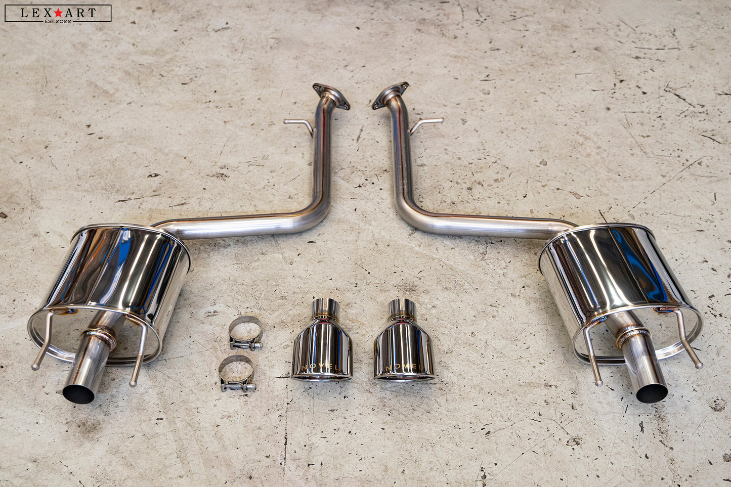 Novel Racing Exhaust for Lexus IS/RC (Axle Back)