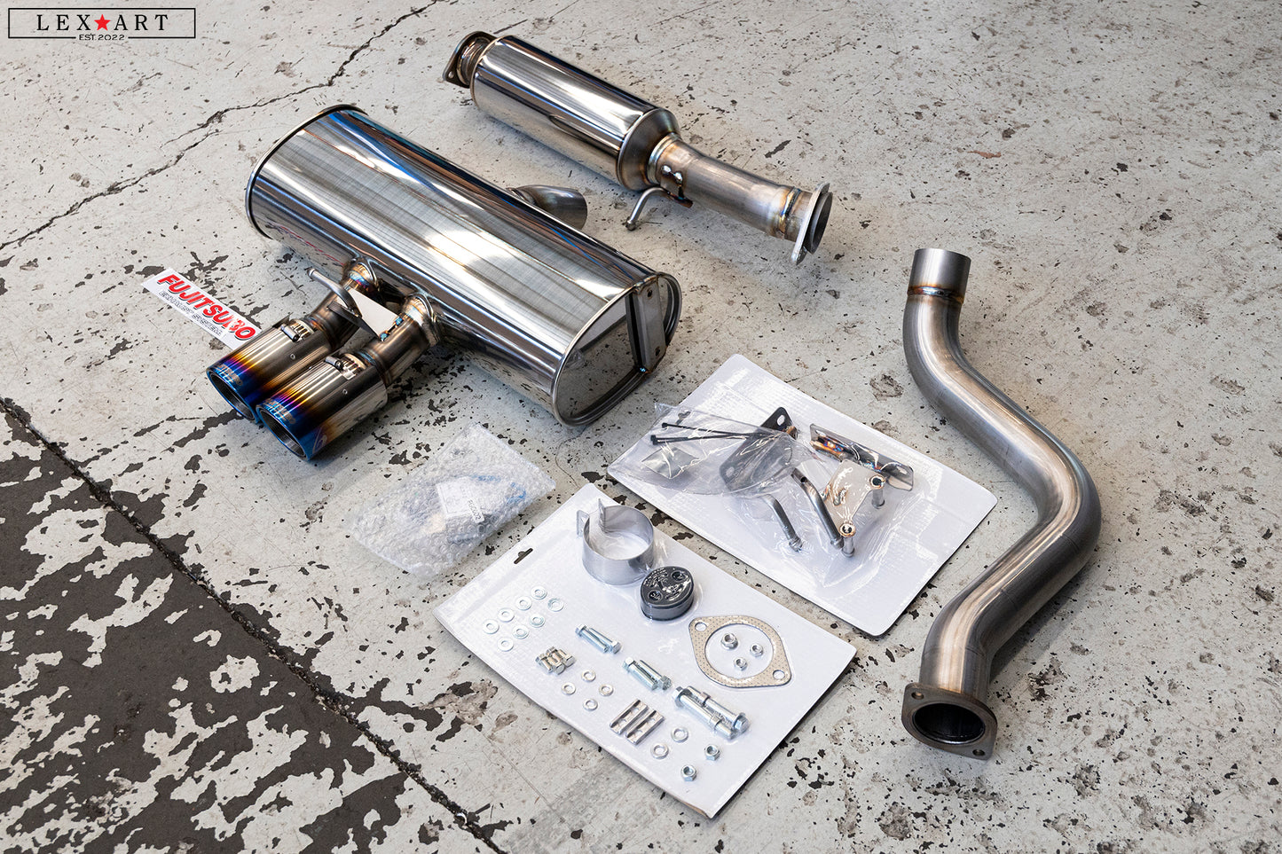 GR Corolla GROW Design x Fujitsubo Exhaust System Muffler For GR Corolla