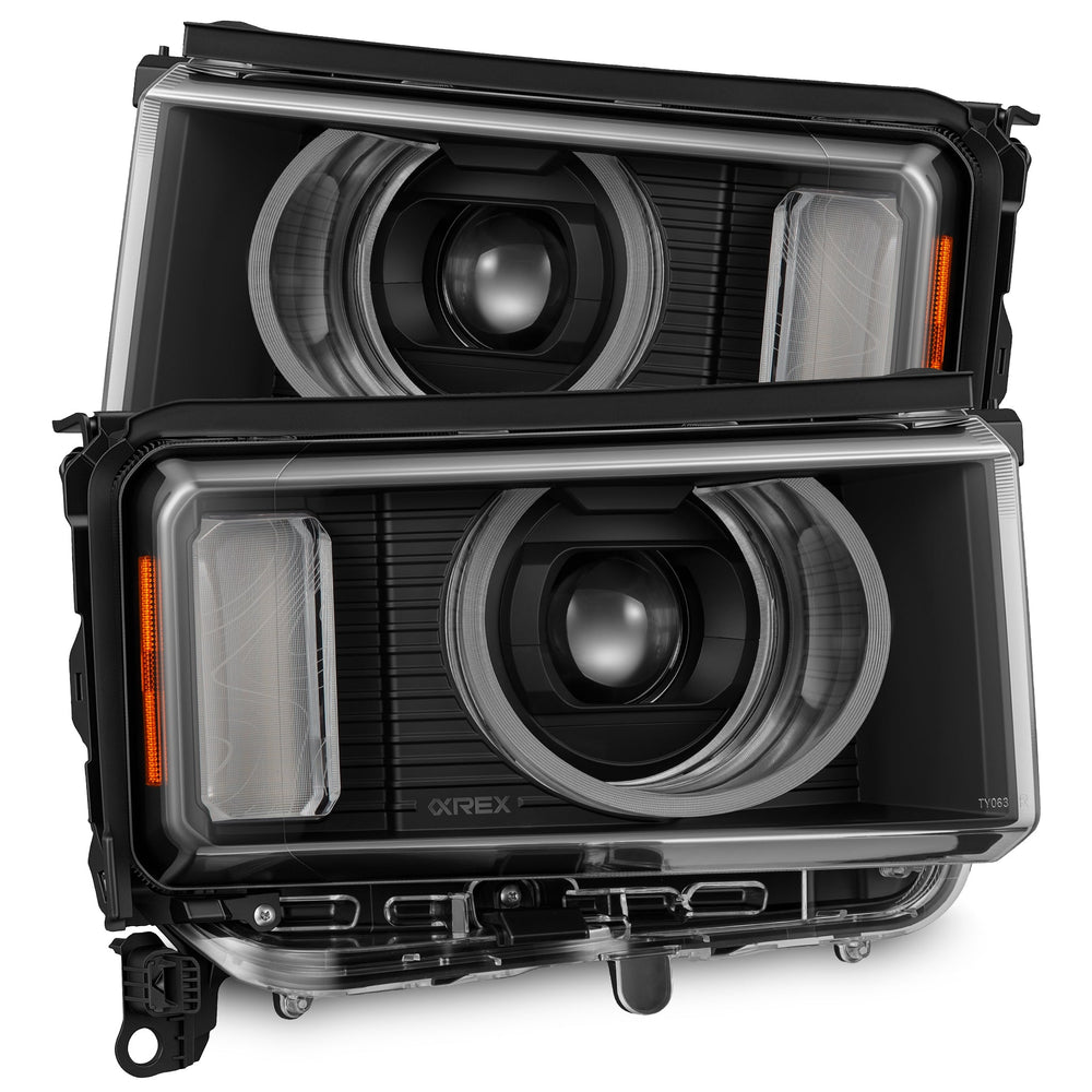 AlphaRex Heritage-Edition LED Projector Headlights for Toyota LandCruiser Prado 250 2024–2026 – Black