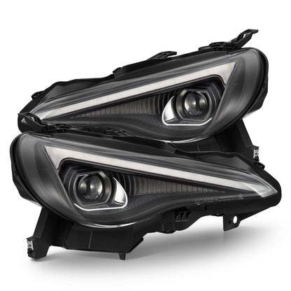 AlphaRex LUXX-Series LED Projector Headlights for Toyota 86 / Subaru BRZ 2012–2020 – Black / Alpha-Black